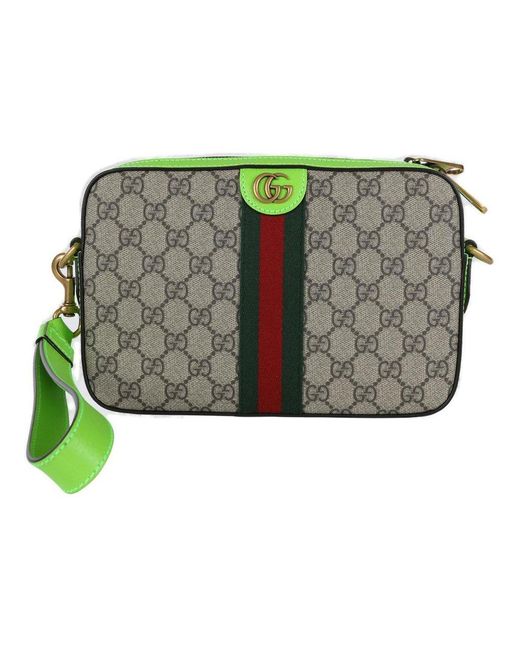 Gucci Green Ophida Gg Small Crossbody Bag for men