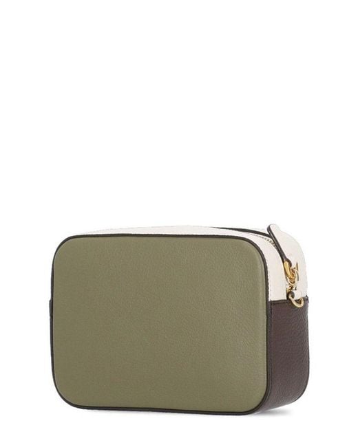 Coccinelle Green Tebe Colour-Blocked Small Crossbody Bag