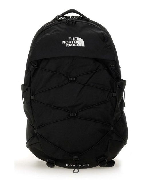 The North Face Black Borealis Zipped Backpack