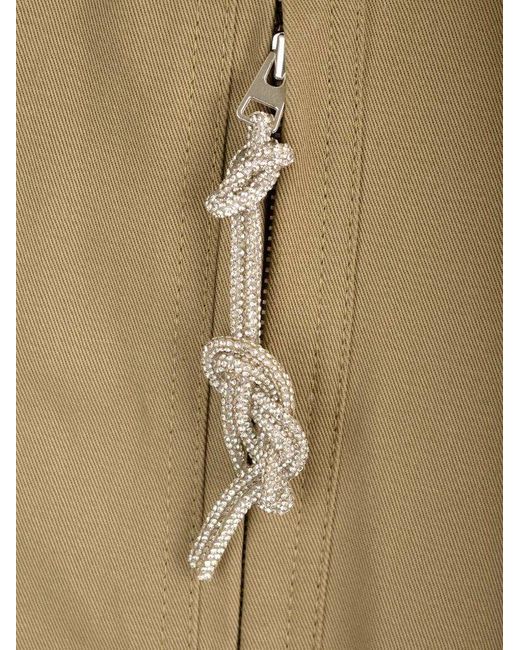 DARKPARK Natural Nina Puller Embellished Bermuda Shorts