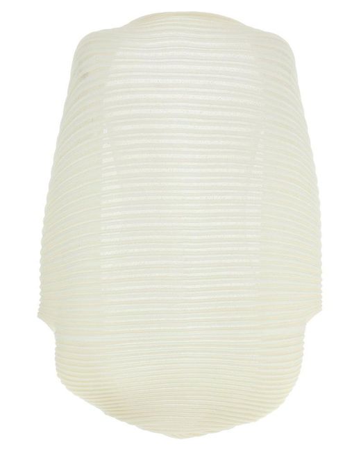 Issey Miyake White Asymmetric Hem Stream Jacket