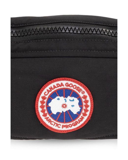 Canada Goose Black Belt Bag With Logo,