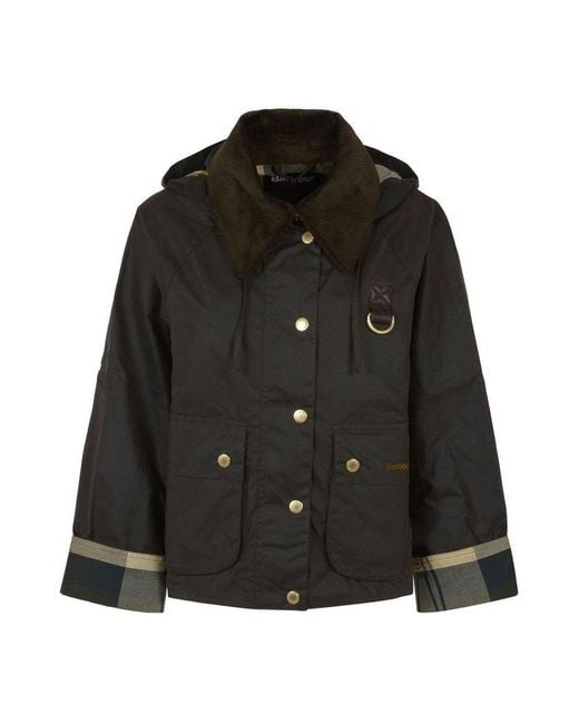 Barbour Black Reighton Spey Waxed Jacket
