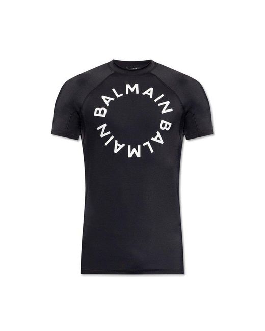 Balmain Black Swim T-Shirt for men