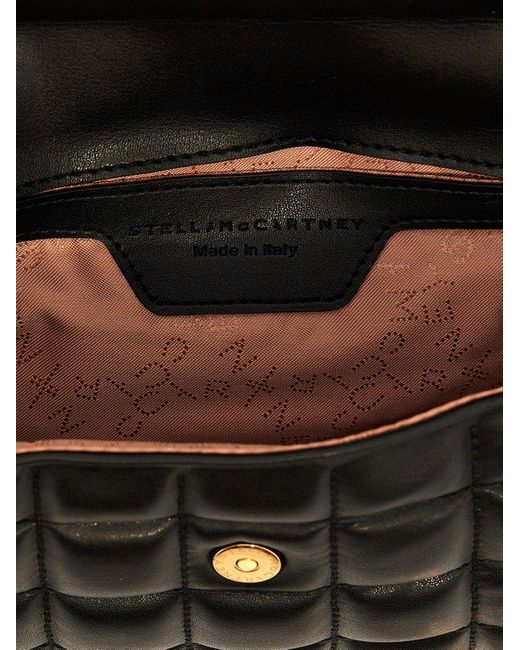 Stella McCartney Black Falabella Quilted Micro Crossbody Bag
