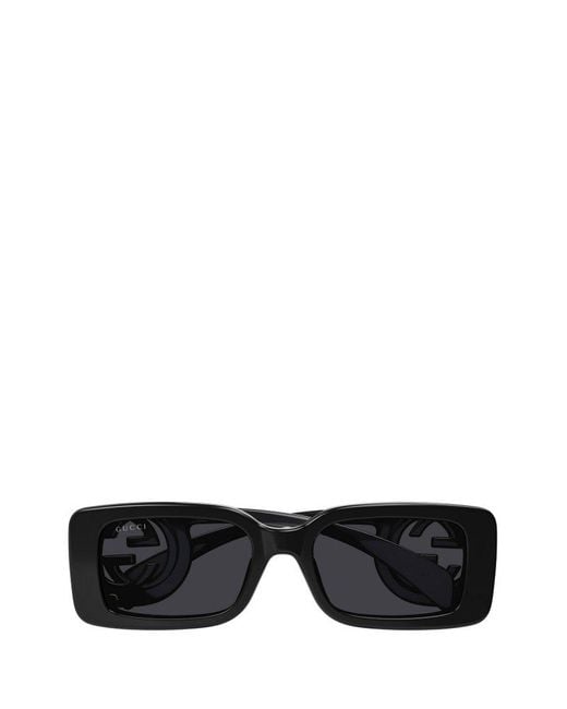 Gucci Chaise Longue 54mm Rectangular Sunglasses in Black | Lyst