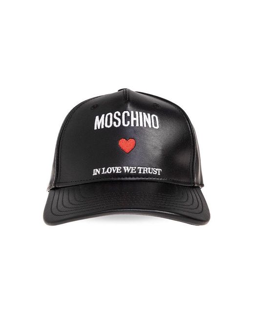 Moschino Black Baseball Cap,