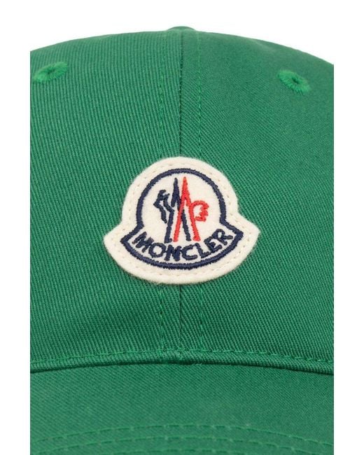 Moncler Green Baseball Cap for men