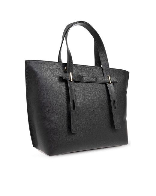 Furla Black 'giove Medium' Shopper Bag,