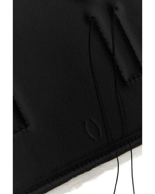 Dentro Black Sleek Structured Tote Bag