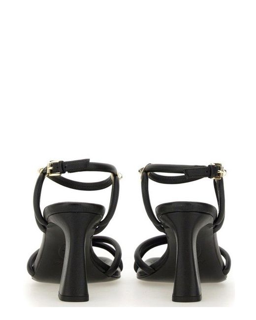Ash Black Lola Stud-embellished Sandals