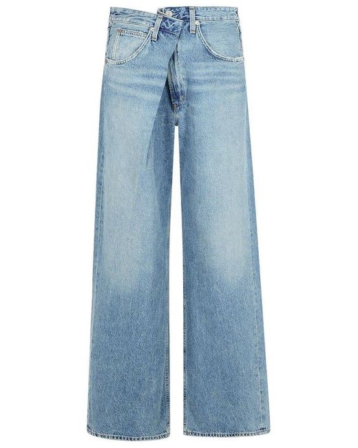 Agolde Blue Vana Fold Jean
