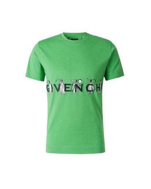 Givenchy Cotton X Josh Smith Reaper Logo-embroidered Crewneck T-shirt ...