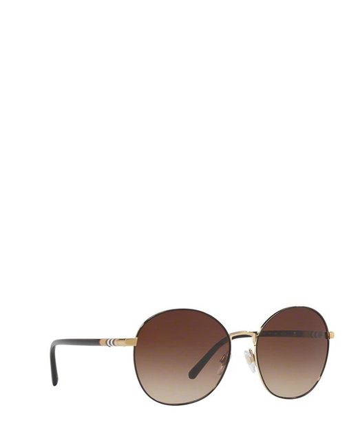 burberry round frame sunglasses