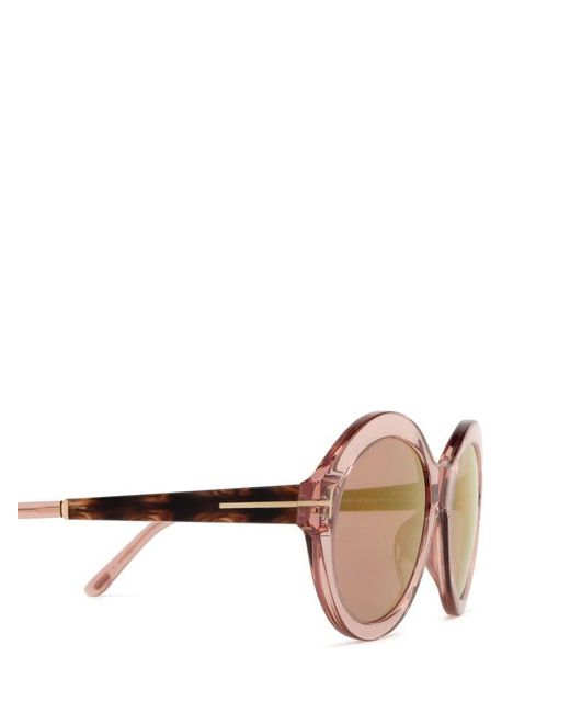 Tom Ford Pink Round-frame Sunglasses