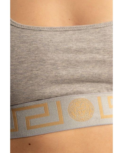 Versace Gray Boxers With Logo,