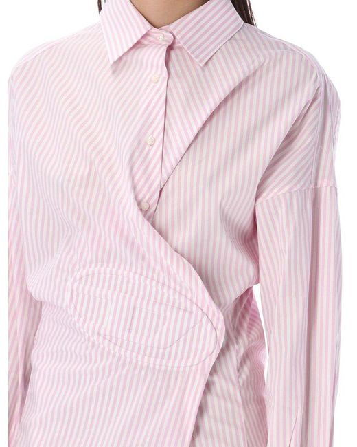 DIESEL Pink D-sizen Shirt Dress