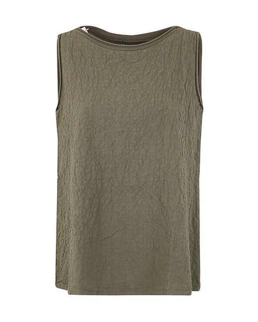 Labo.art Green Textured Sleeveless Top