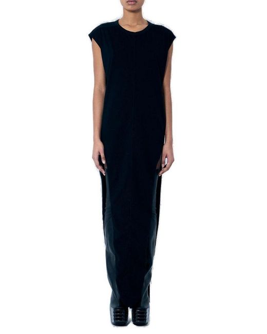 Rick Owens Blue Sleeveless Crewneck Dress