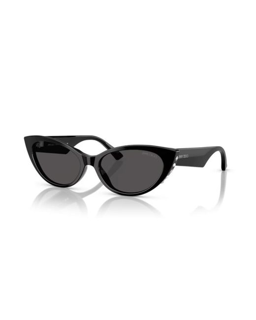 Jimmy Choo Black Cat-Eye Frame Sunglasses