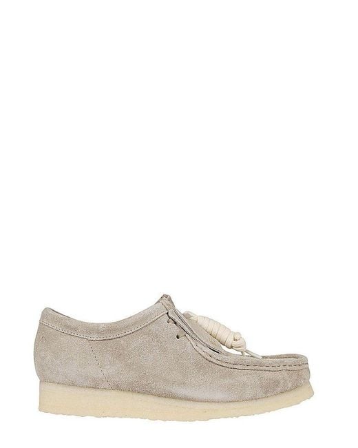 Clarks Gray Wallabees Lace-up Sneakers for men