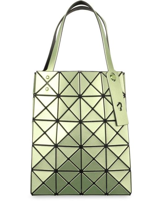 Bao Bao Issey Miyake Green Lucent Boxy Matte Top Handle Bag