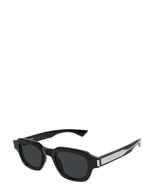 Saint Laurent Black Rectangular Frame Sunglasses for men