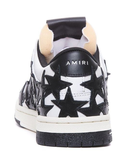 Amiri White Skel Round-toe Lace-up Sneakers for men