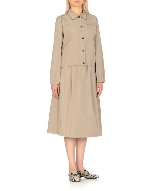 Fabiana Filippi Natural Micro Faille Bomber Jacket
