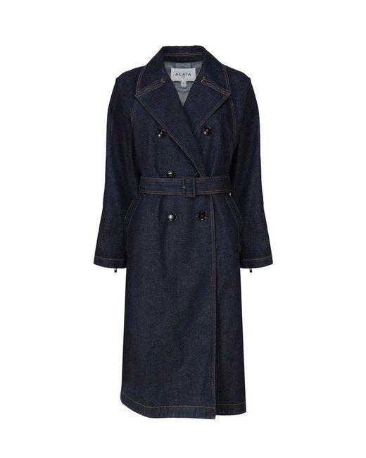 ELORA™ - Two-Tone Denim Trench