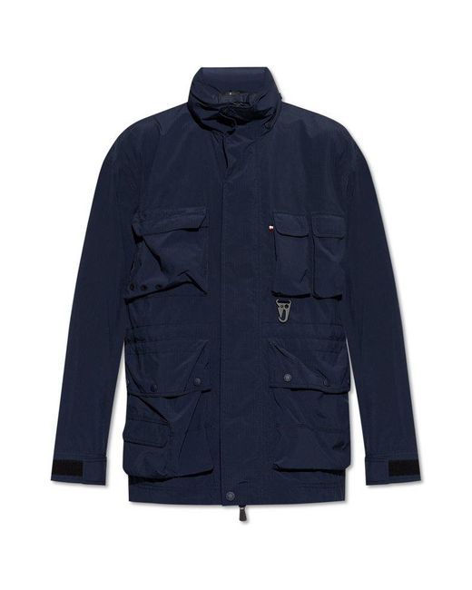 Moncler Blue Pocket Detailed Jacket for men
