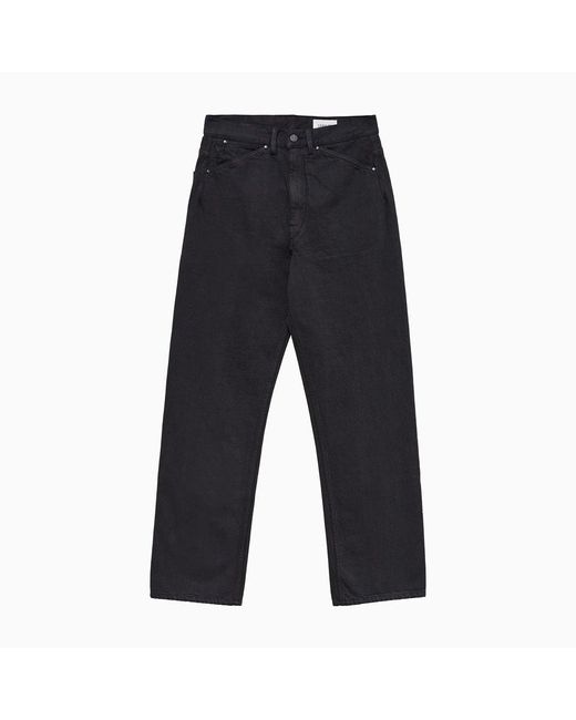 Lemaire Denim Seamless Tapered Jeans in Black for Men | Lyst