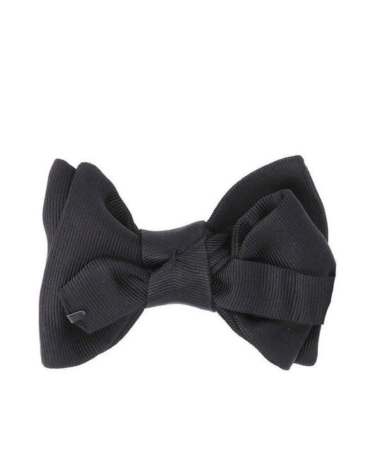 Tom Ford Black Bowtie Gros Grain Bow Tie for men