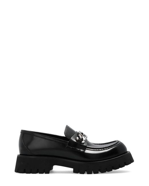 Gucci GG Chained Embellished Platform Loafers in Black for Men | Lyst