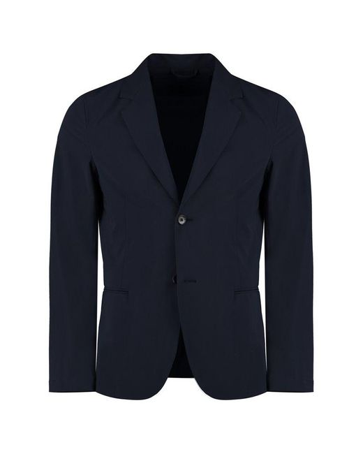 THE (Alphabet) Blue Single Breasted Two Button Blazer for men