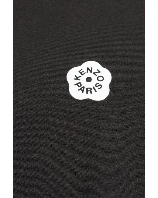 KENZO Black Boke Flower 2.0 Crewneck T-Shirt for men