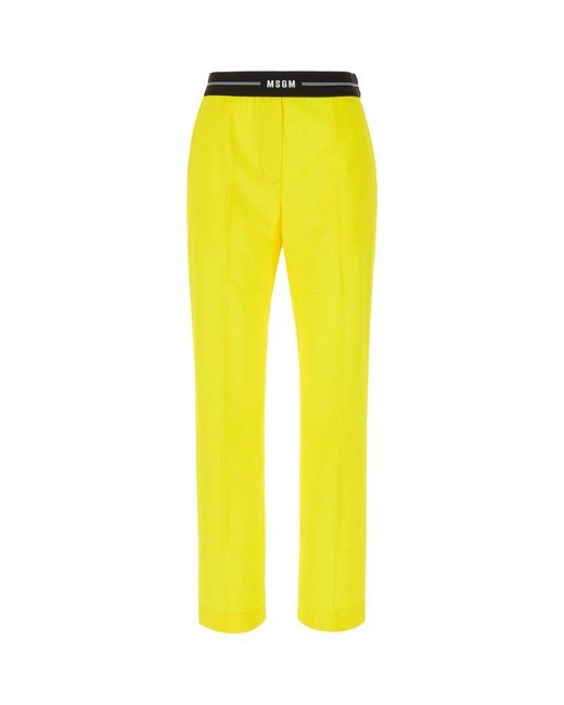 MSGM Yellow Pants