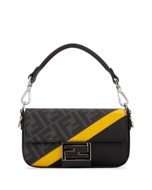 Fendi Black Baguette Mini Phone Case Bag for men