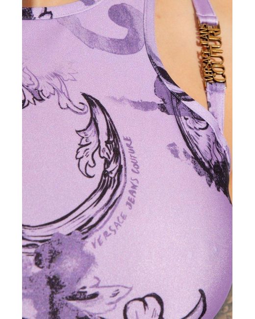 Versace Purple Slip Dress,