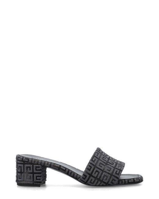 Givenchy White 4g Motif Heeled Sandals