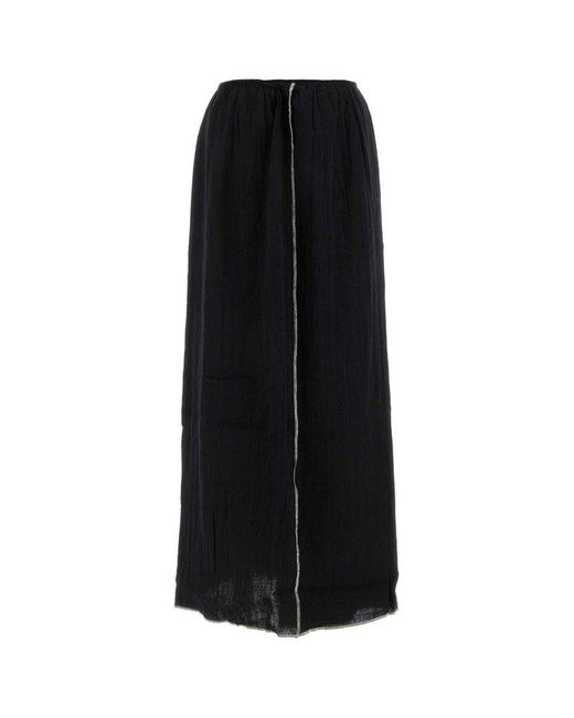 Baserange Black Shok High-waisted Skirt
