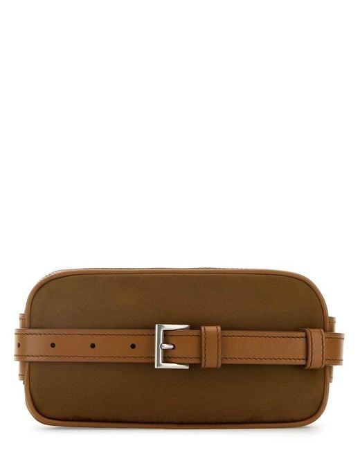 Prada Brown Re-Nylon Zipped Belt Bag