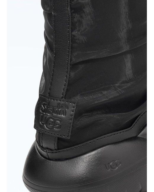Ugg Black Ruffle Tall Zip Boots