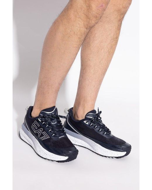 EA7 Black Dynamic Trail Sneakers for men