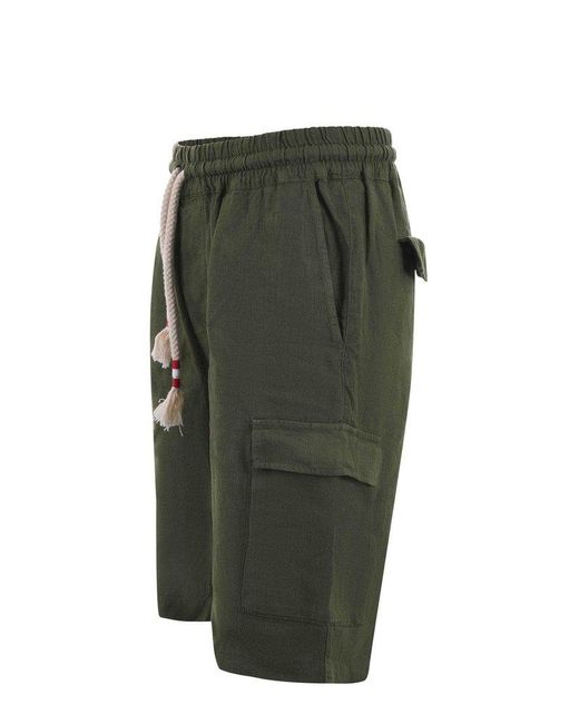 Mc2 Saint Barth Green Shorts for men