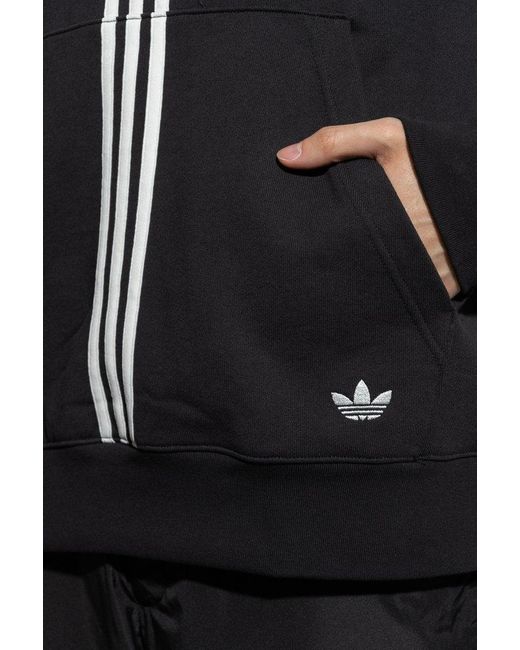 Adidas Originals Black Hoodie With Logo, for men