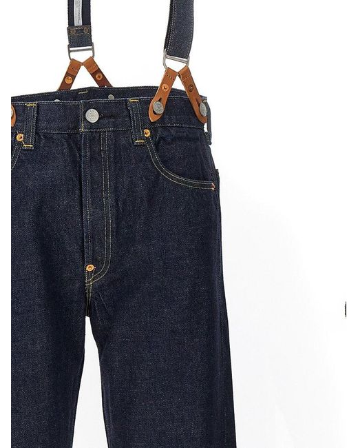 KENZO Blue X Levi's Removable-braces Buttoned Jeans