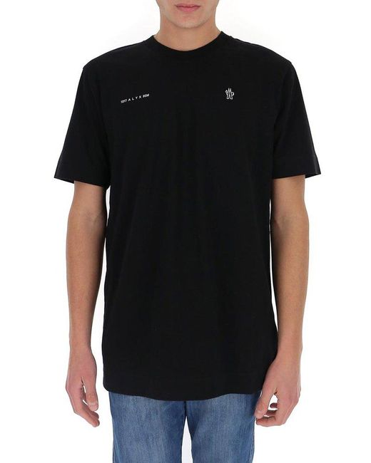 Moncler Genius Black Moncler X 1017 Alyx 9sm Logo Printed T-shirt for men