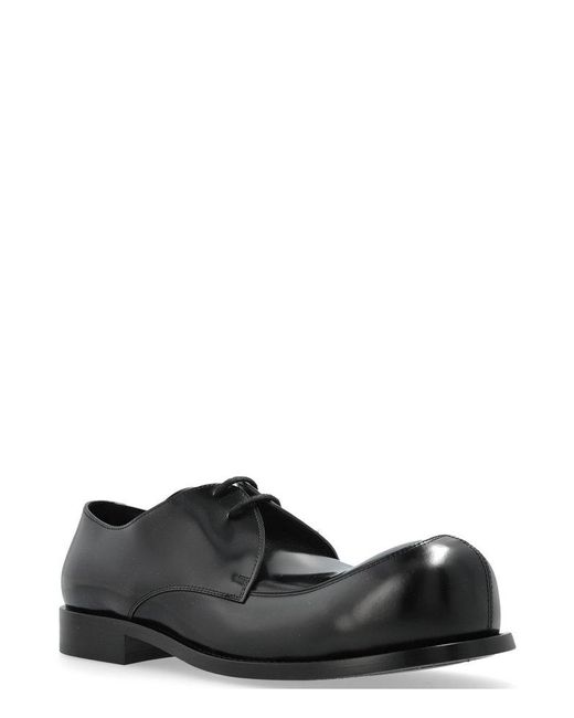 Marni Black Round Toe Lace-Up Shoes for men