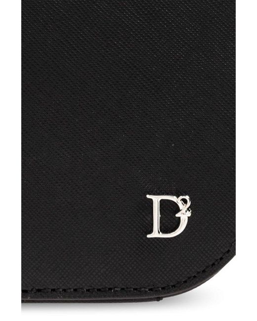 DSquared² Black Leather Shoulder Bag, for men